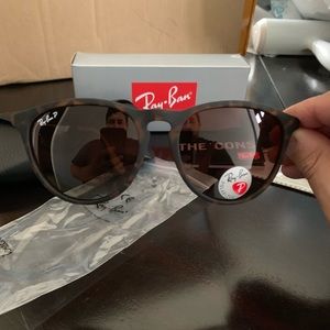 New Polarized Rayban Erika Brown Sunglasses RB4171